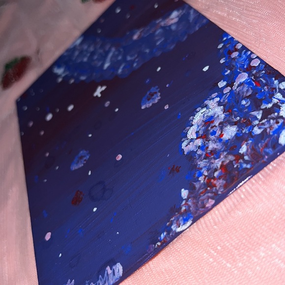 Hand Painted Abstract Night Sky - Picture 6 of 7